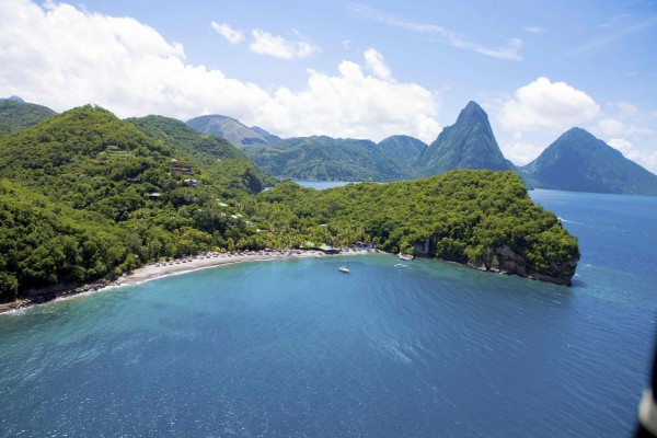 Jade Mountain and sister resort Anse Chastanet  are tucked away in the south-western corner of Saint Lucia's Caribbean coastline